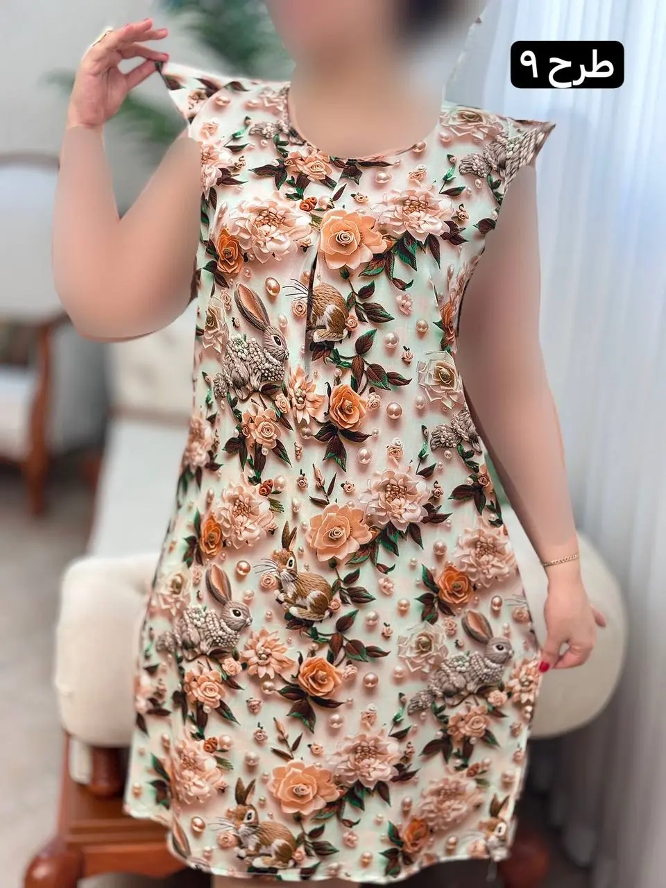 پیراهن نخی فرشته 3123